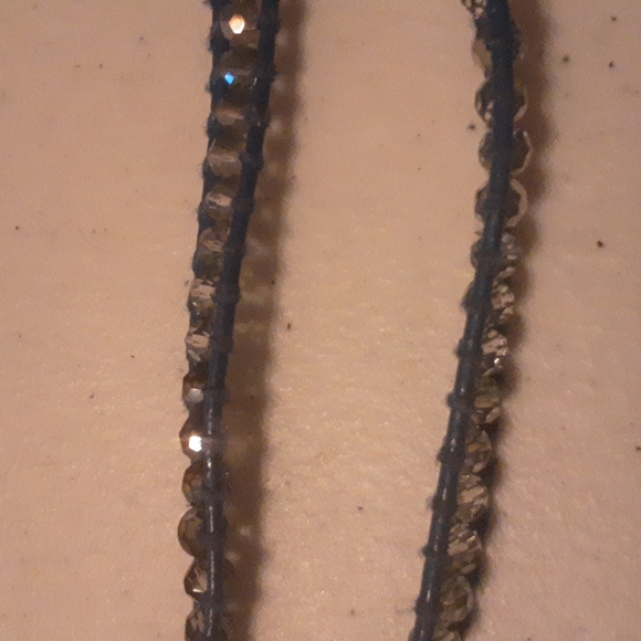 Victoria Emerson Long 36" Blue Bling Necklace - Picture 3 of 6